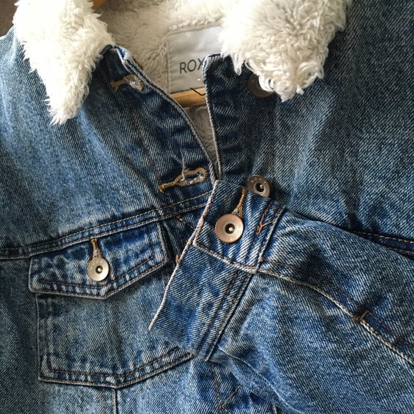 ROXY Lined Trucker Denim Jacket - Picture 2 of 7